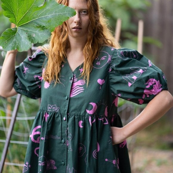 Lazy Oaf x Laura Callaghan Hidden Symbols Dress - Picture 3 of 5